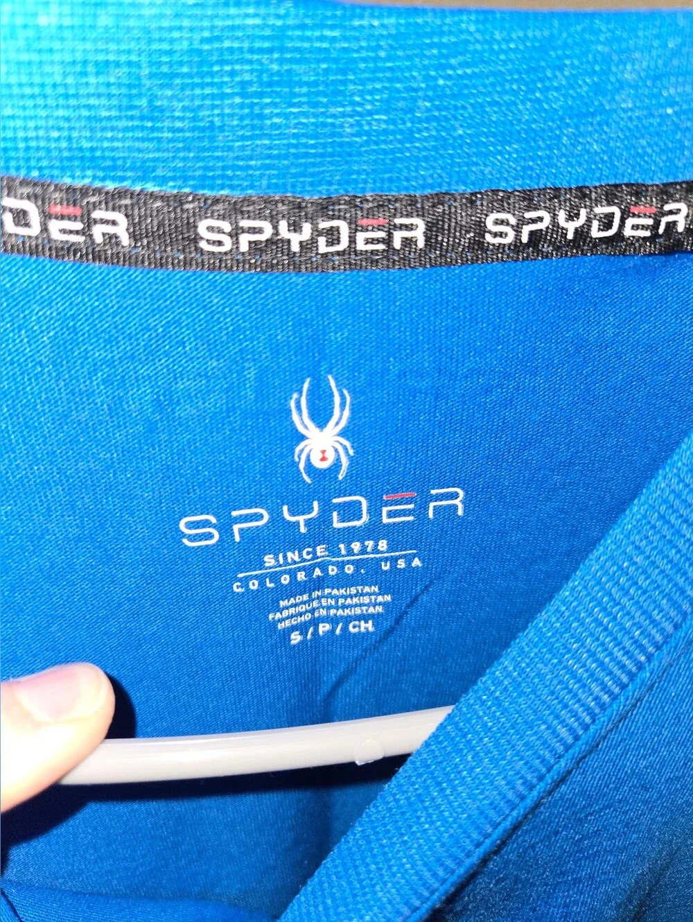 Spyder Men’s Blue Performance Underwear Top